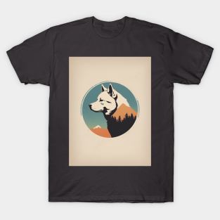 Akita Dog 4 - Japanese Retro Style T-Shirt